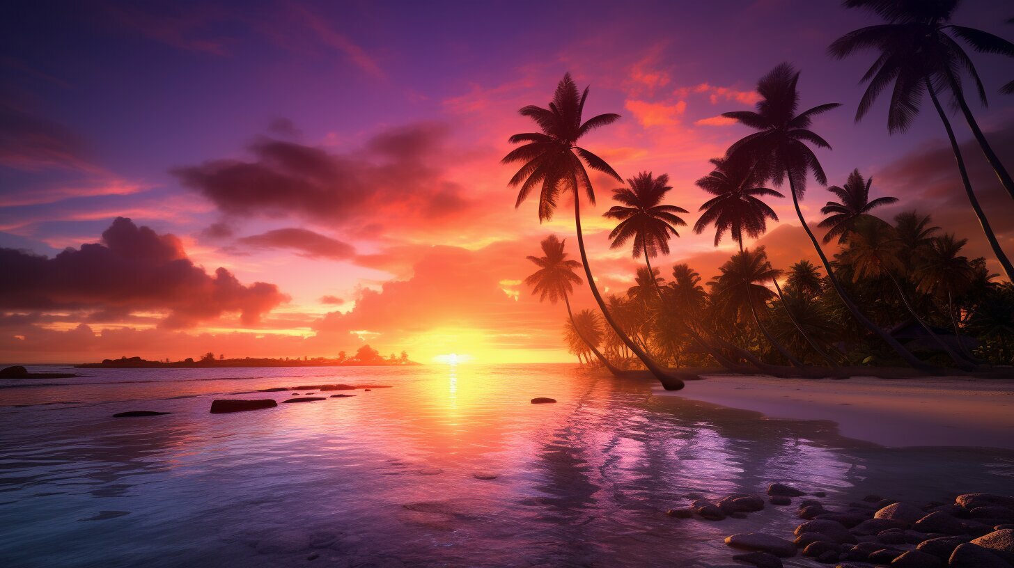Hawaii, Strand, Urlaub, Sonne